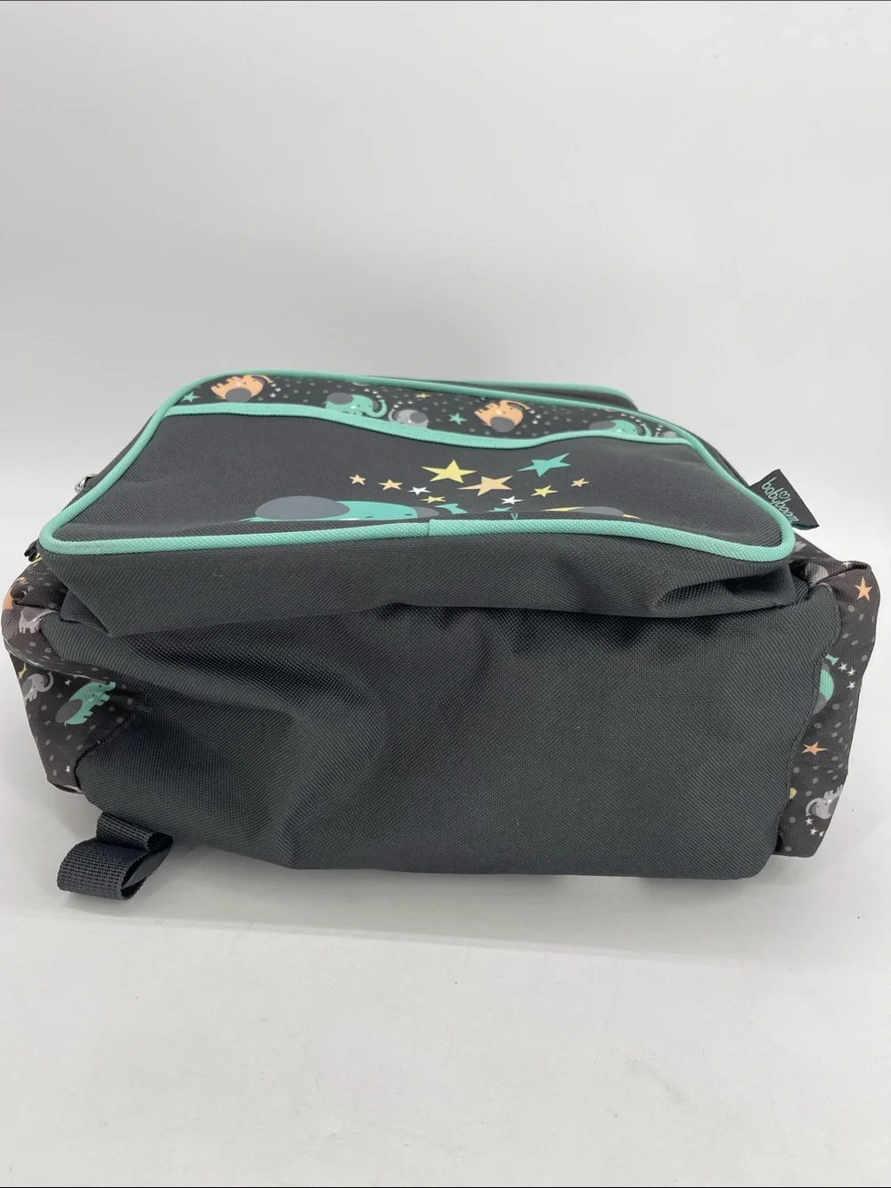 Babyboom Elephant Print Top Zip Backpack Diaper Bag